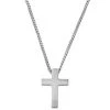 Lucleon Collier à Croix Argentée Le Fils
