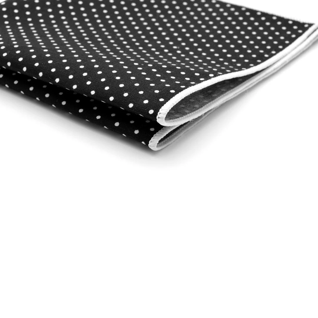 Tailor Toki Mouchoir De Poche En Coton Blanc Et Noir à Pois 4 Tailor Toki Mouchoir De Poche En Coton Blanc Et Noir à Pois – Image 2