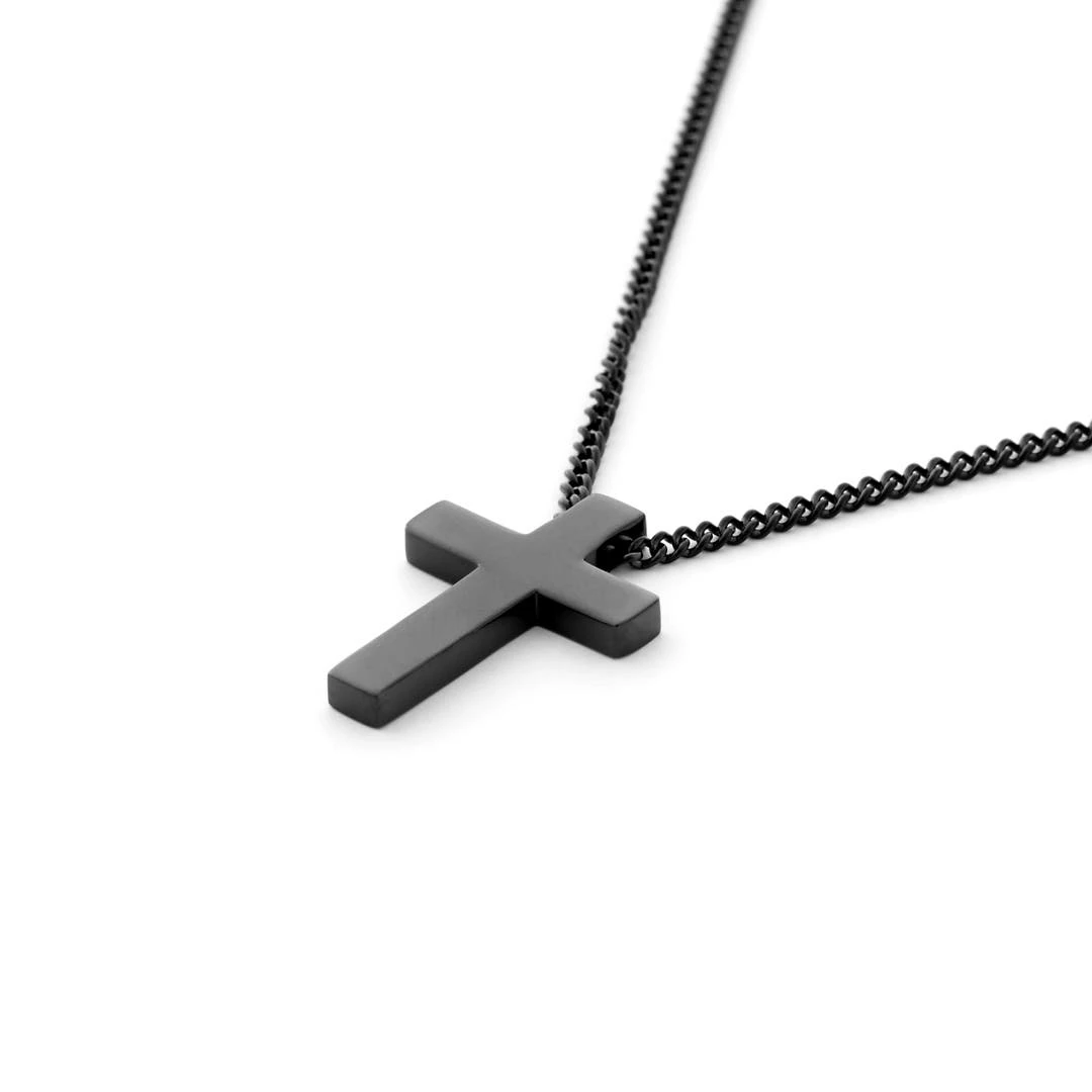 Lucleon Collier à Croix Noire Le Fils 4 Lucleon Collier à Croix Noire Le Fils – Image 2