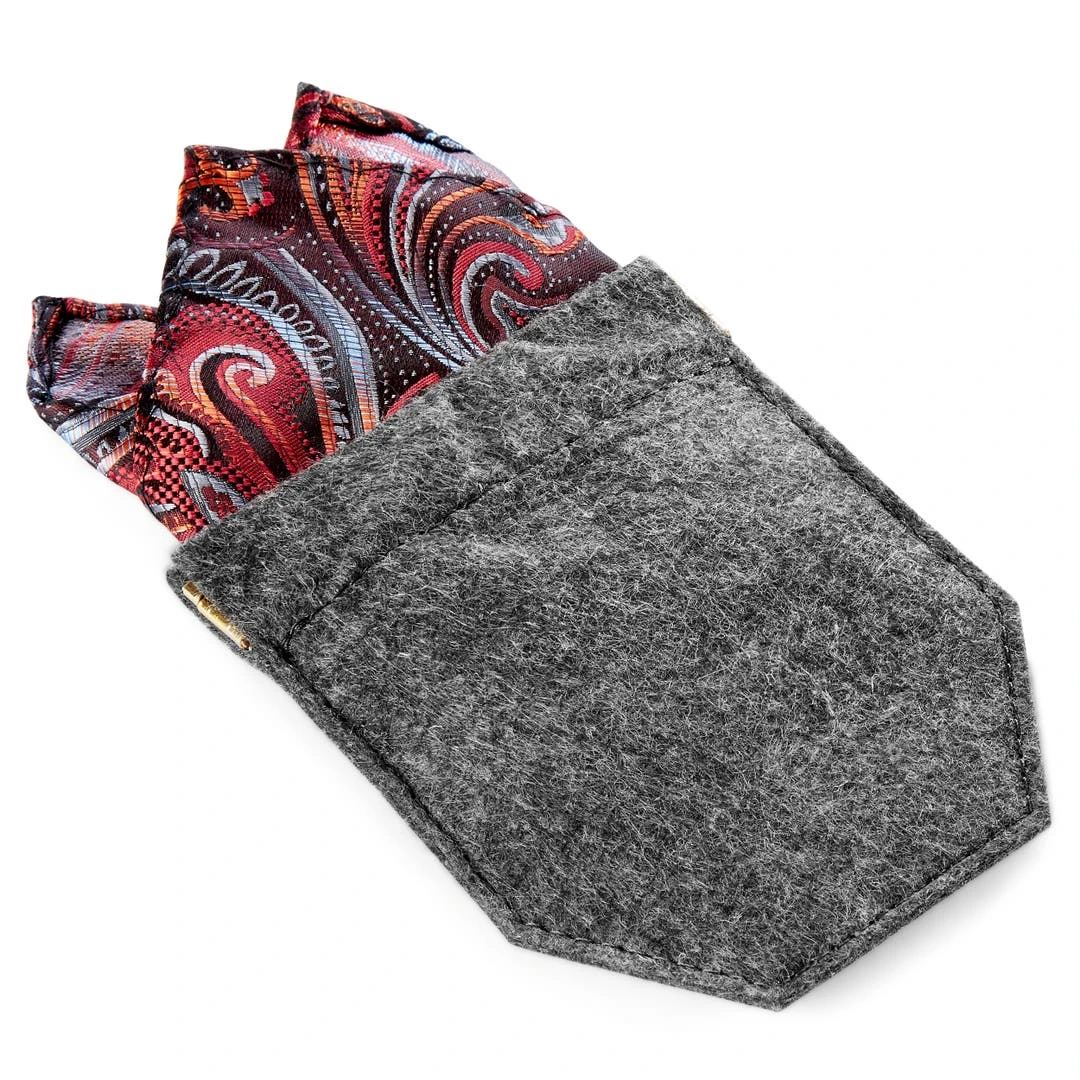 Trendhim Set De 5 étuis Pour Pochettes De Costume En Feutre Gris 5 Trendhim Set De 5 étuis Pour Pochettes De Costume En Feutre Gris – Image 3