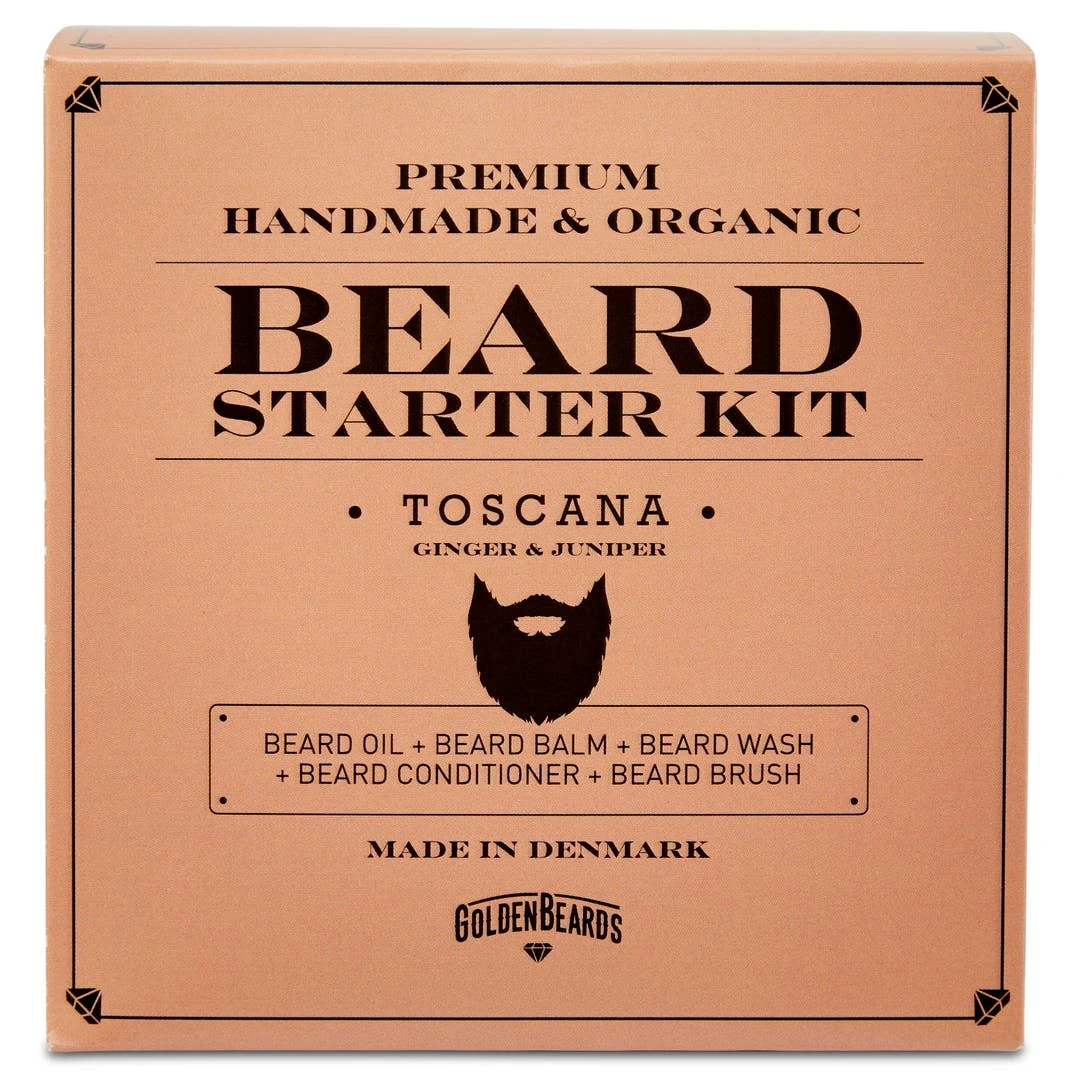 Golden Beards Kit Débutant Pour Entretien Et Soin De La Barbe Toscana 4 Golden Beards Kit Débutant Pour Entretien Et Soin De La Barbe Toscana – Image 2