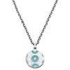 Waykins Evil Eye | Collier Argenté Et Bleu Clair