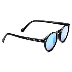 Sidegren Lunettes De Soleil Noires Rétro & Rondes à Verres Polarisés Bleu Miroir -Arkai Atlas Shop 1 3.2f00f335e86051568b6db8a338bb0743