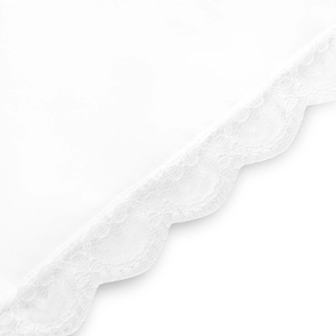 Trendhim Pochette De Costume En Coton Blanc Avec Bordure En Dentelle 6 Trendhim Pochette De Costume En Coton Blanc Avec Bordure En Dentelle – Image 4