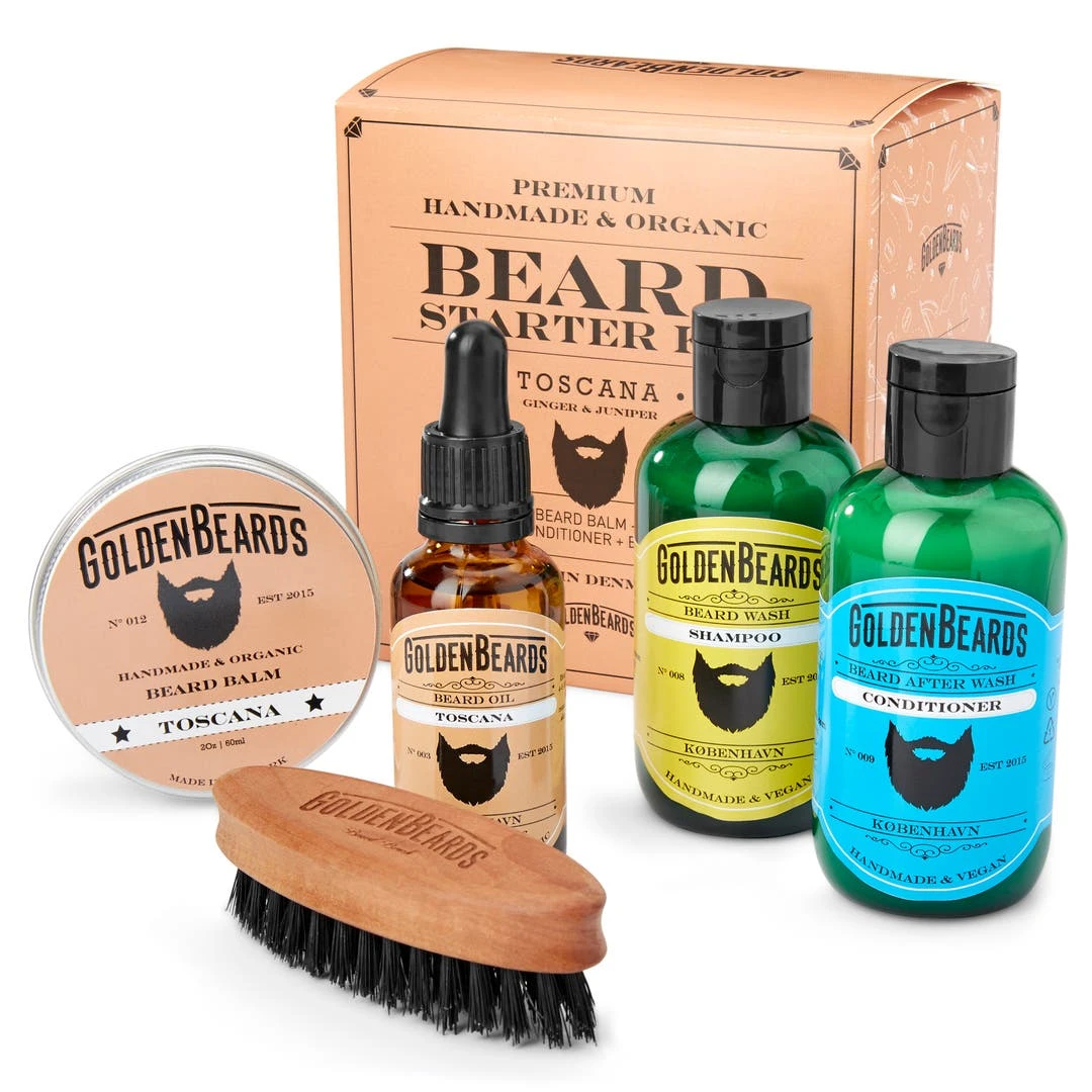 Golden Beards Kit Débutant Pour Entretien Et Soin De La Barbe Toscana 3 Golden Beards Kit Débutant Pour Entretien Et Soin De La Barbe Toscana