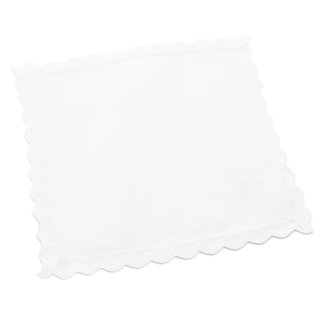 Trendhim Pochette De Costume En Coton Blanc Avec Bordure En Dentelle 7 Trendhim Pochette De Costume En Coton Blanc Avec Bordure En Dentelle – Image 5