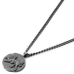 Lucleon Astro | Collier En Acier Inoxydable Argenté Avec Signe Astrologique Du Lion -Arkai Atlas Shop 10 1 1 1astrro