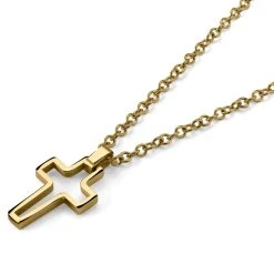 Lucleon Collier à Pendentif Croix Dorée En Acier 8 Lucleon Collier à Pendentif Croix Dorée En Acier -Arkai Atlas Shop 10 27d89b7749374c54b1aac84b4916de85f