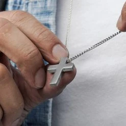 Lucleon Collier à Croix Argentée Le Fils -Arkai Atlas Shop 10003best