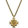 Lucleon Sanctus | Collier Doré à Pendentif Croix De Saint-Benoît