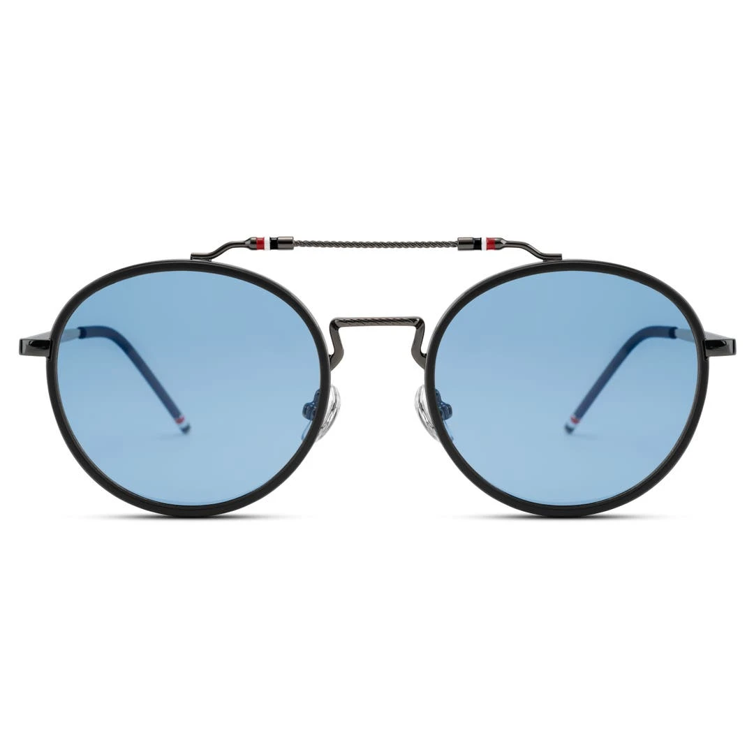 Lucleon Occasus | Lunettes De Soleil Bleues à Verres Ronds Polarisés Et Double Pont 3 Lucleon Occasus | Lunettes De Soleil Bleues à Verres Ronds Polarisés Et Double Pont