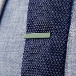 Warren Asher Pince à Cravate Courte Carré Vert Foncé -Arkai Atlas Shop 11406 tie clip