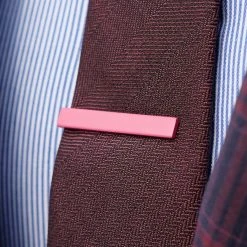 Warren Asher Pince à Cravate Courte Carré Rose 11 Warren Asher Pince à Cravate Courte Carré Rose -Arkai Atlas Shop 11436 tieclip 1