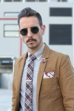 Warren Asher Pince à Cravate Argentée Courte Et Sobre -Arkai Atlas Shop 11 9 5