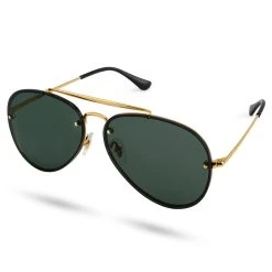 Lucleon Occasus | Lunettes De Soleil Aviator Dorées à Verres Verts Dégradés -Arkai Atlas Shop 12 1 sull