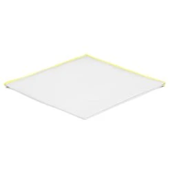 Trendhim Pochette De Costume Blanche à Bords Jaune Clair