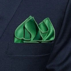 Trendhim Pochette De Costume Unie Vert émeraude -Arkai Atlas Shop 12854 pocket square