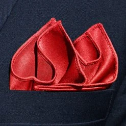 Trendhim Pochette De Costume Unie Rouge Brillant -Arkai Atlas Shop 12872best 1