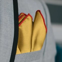 Trendhim Pochette De Costume Unie Or Brillant -Arkai Atlas Shop 12890 pocketsquare