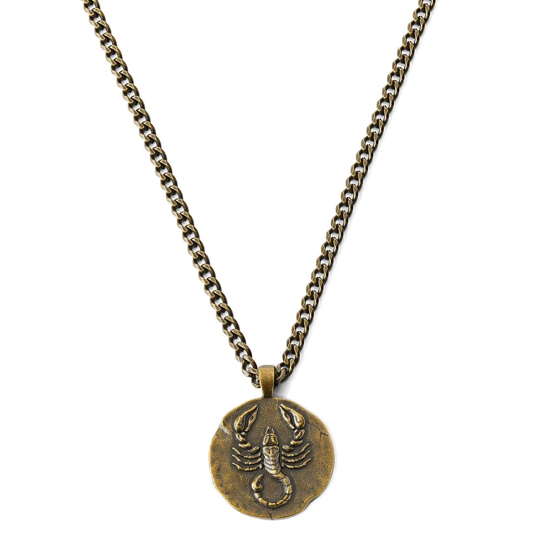 Lucleon Astro | Collier En Acier Doré Avec Signe Astrologique Du Scorpion 3 Lucleon Astro | Collier En Acier Doré Avec Signe Astrologique Du Scorpion