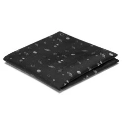 Trendhim Pochette De Costume Réversible Noire à Motifs De Planètes