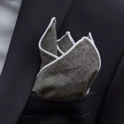 Bohemian Revolt Pochette De Costume En Coton Gris 10 Bohemian Revolt Pochette De Costume En Coton Gris -Arkai Atlas Shop 13015 pocket square