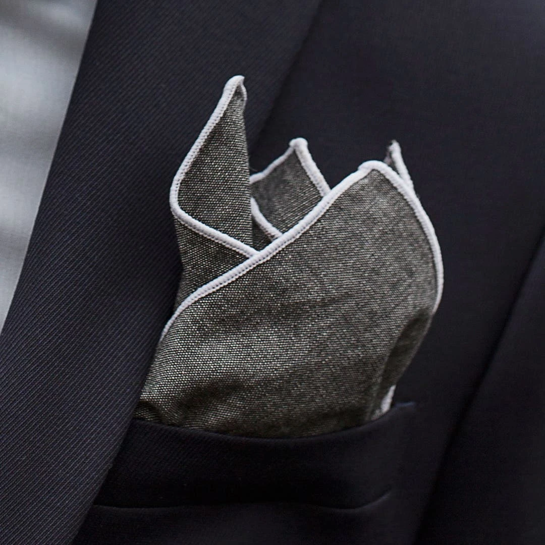 Bohemian Revolt Pochette De Costume En Coton Gris 5 Bohemian Revolt Pochette De Costume En Coton Gris – Image 3