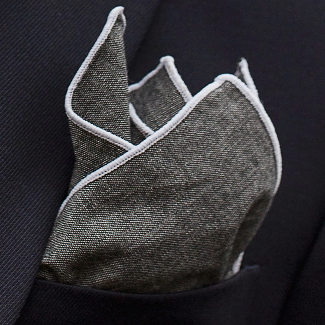 Bohemian Revolt Pochette De Costume En Coton Gris 8 Bohemian Revolt Pochette De Costume En Coton Gris – Image 6