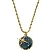 Arkai Atlas | Collier Doré à Pendentif étoile Polaire Et Pierre D'azurite Et Malachite 2 Arkai Atlas | Collier Doré à Pendentif étoile Polaire Et Pierre D'azurite Et Malachite -Arkai Atlas Shop 14 1atlasnek