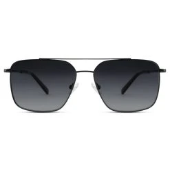 Lucleon Occasus | Lunettes De Soleil Carrées Aviator à Verres Bleus Polarisés