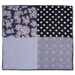 Tailor Toki Pochette De Costume Noire à Motif Patchwork Cachemire 7 Tailor Toki Pochette De Costume Noire à Motif Patchwork Cachemire -Arkai Atlas Shop 14 3 114