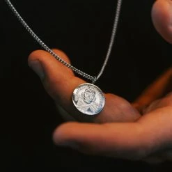 Lucleon Collier à Pendentif Hindou Argenté -Arkai Atlas Shop 14550 necklace