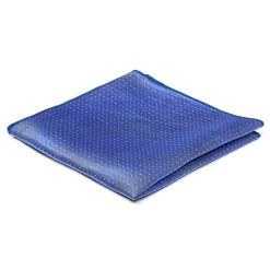 Trendhim Pochette De Costume En Soie Bleu Pastel à Pois Blancs