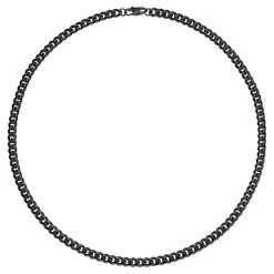 Lucleon Chaîne Noire à Mailles De 6mm -Arkai Atlas Shop 15133 b neck1