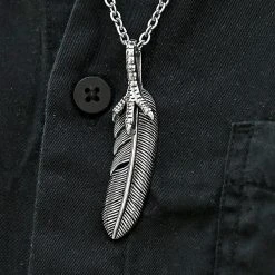 Fort Tempus Collier à Griffes Et Plumes Argentées -Arkai Atlas Shop 15223best