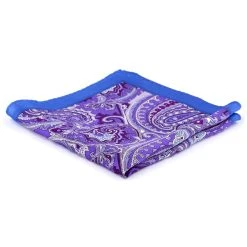 Tailor Toki Pochette De Costume En Soie Violette Baroque