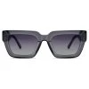 Otsu Occasus | Lunettes De Soleil Carrées Translucides à Verres Gris Clairs Polarisés -Arkai Atlas Shop 16 2 glasot 1