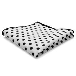Tailor Toki Mouchoir De Poche En Coton Blanc à Pois