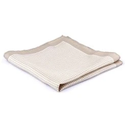 Tailor Toki Pochette De Costume En Soie Beige Dorée