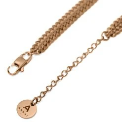Arkai Collier Rico à Double Chaîne Couleur Or Rose 13 Arkai Collier Rico à Double Chaîne Couleur Or Rose -Arkai Atlas Shop 18 423719600a4e0162a42c2f28db498736c