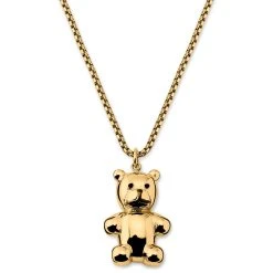 Otsu Egan | Collier à Maille Vénitienne Avec Pendentif Ours En Peluche En Métal Doré