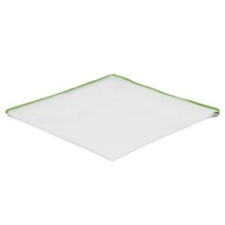 Trendhim Pochette De Costume Blanche à Bords Vert Clair