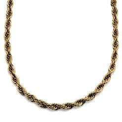 Lucleon Chaîne à Maille Cordée En Acier DoréAmager Collin - 10 Mm