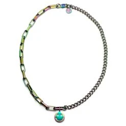 Lucleon Collier Caleb Amager à Double Maille Irisée Et Pendentif Smiley 10 Lucleon Collier Caleb Amager à Double Maille Irisée Et Pendentif Smiley -Arkai Atlas Shop 2 1.23d6019678816b6977d08dc5a48cdabd