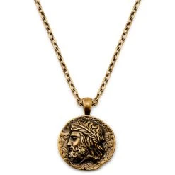 Lucleon Obelius | Collier L'empereur En Métal Doré Vintage
