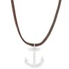 Lucleon Collier En Cuir Marron à Pendentif Argenté En Forme D'ancre Marine 1 Lucleon Collier En Cuir Marron à Pendentif Argenté En Forme D'ancre Marine -Arkai Atlas Shop 2 1 84 1 468 1