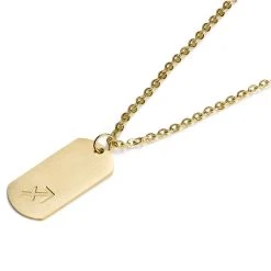 Lucleon Collier Zodiaque En Acier Doré - Le Sagittaire -Arkai Atlas Shop 2 2.a9a0ddebd7ff906e67b8268a5ce341e4