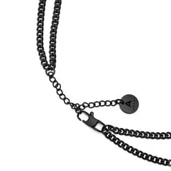 Arkai Collier Noire Rico à Double Chaîne -Arkai Atlas Shop 20 3a81076d13cb1fae5c7d746396d421752