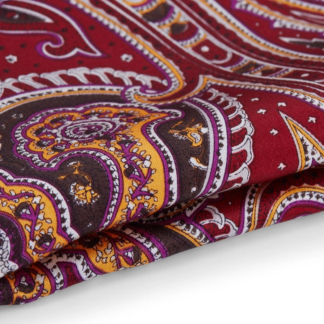 Tailor Toki Pochette De Costume Rouge Pourpre à Motif Cachemire 4 Tailor Toki Pochette De Costume Rouge Pourpre à Motif Cachemire – Image 2