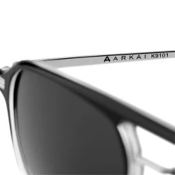 Arkai Occasus | Lunettes De Soleil à Verres Polarisés Gris Clair Et Double Pont Noir Et Transparent 13 Arkai Occasus | Lunettes De Soleil à Verres Polarisés Gris Clair Et Double Pont Noir Et Transparent -Arkai Atlas Shop 22 4 arksan